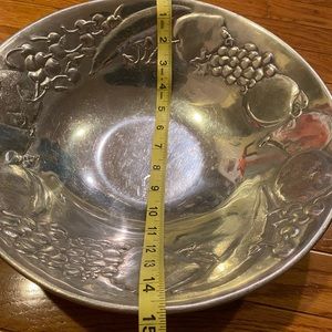 Wilton Mount Armetale hand crafted bowl. Oven and range top safe. Made in USA.